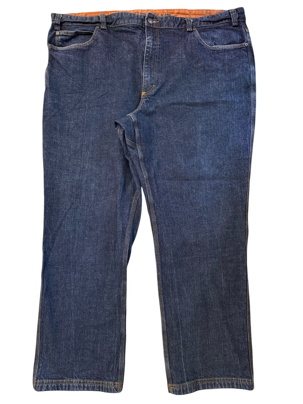 Duluth Flex Ballroom Relaxed Fit Jeans Size 48x32 Actual 47x31.5 Indigo Denim